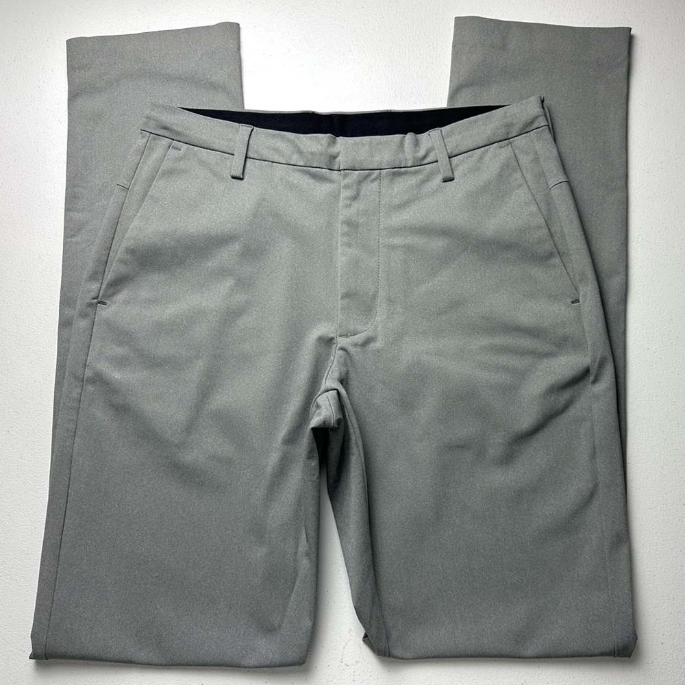 Ministry Of Supply Velocity Dress Pant Mens 30x34 Tall Performance Gray Slim Lux